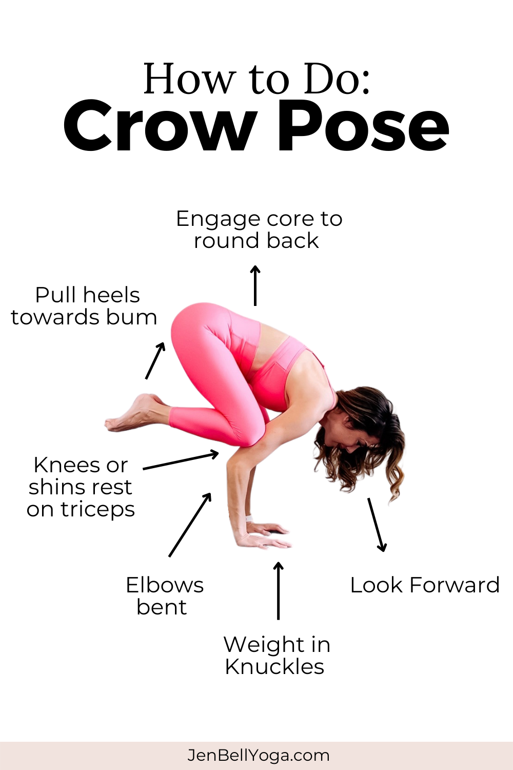 How to Do Crow Pose JenBellYoga