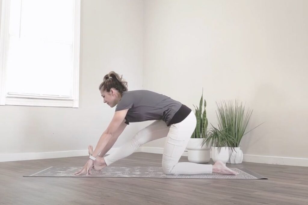 Morning yoga - half splits