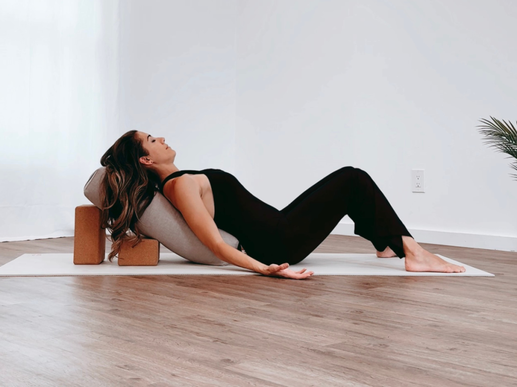 How to do constructive rest when you can't lay flat on your back with Jen Bell Yoga